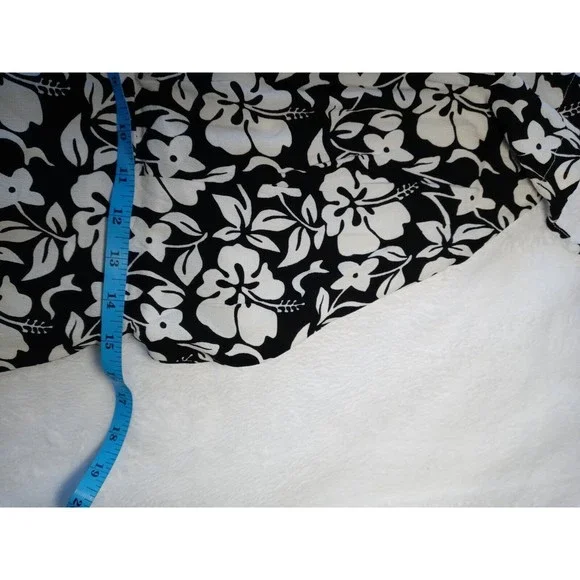 Faithfull the Brand Gaia Behati Floral Mini Dress Black White Lined Size 8/L NWT - Picture 11 of 15